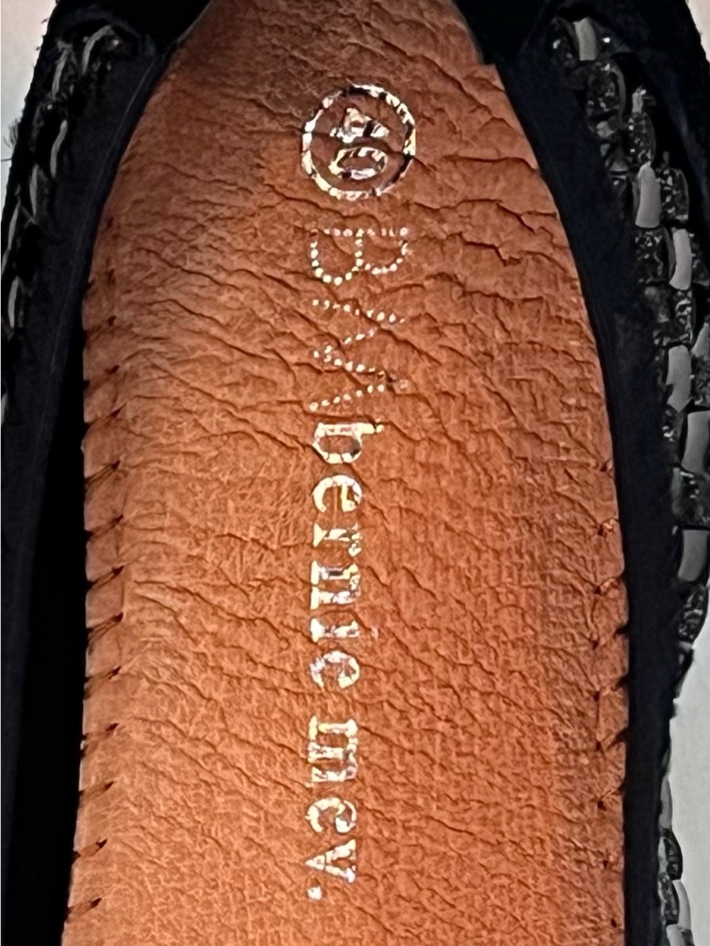 Bernie Mev Black Woven Shimmer Sparkle Balletcore Slip On Flats Size 9 - Picture 10 of 14